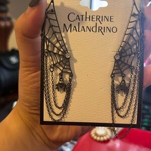 Spider Web Cuff Earrings